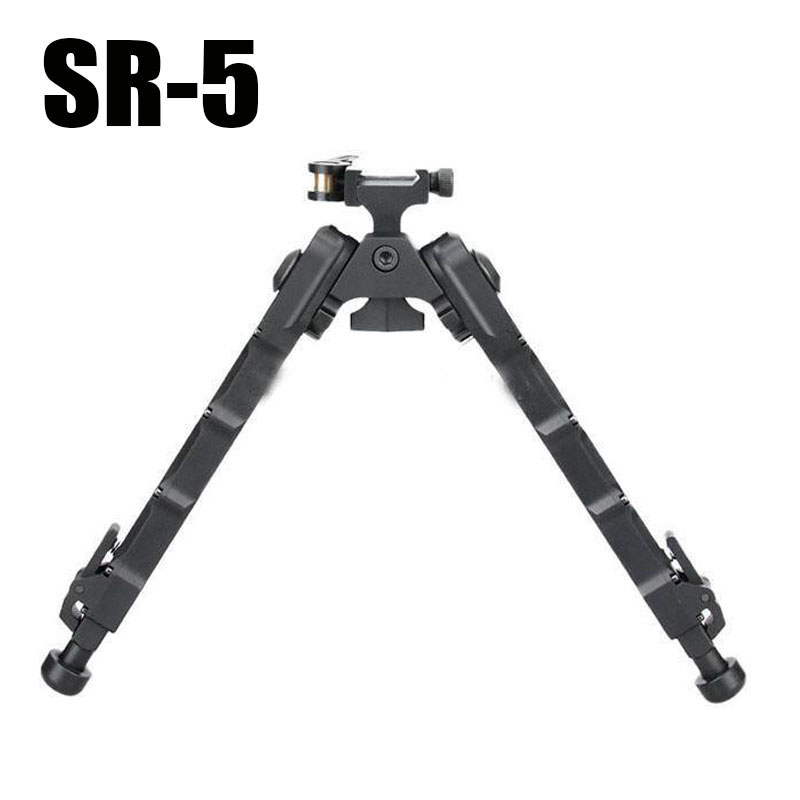 Aluminum SR5 tripod Quick Detach SR-5 QD Bipod 20mm rail Black